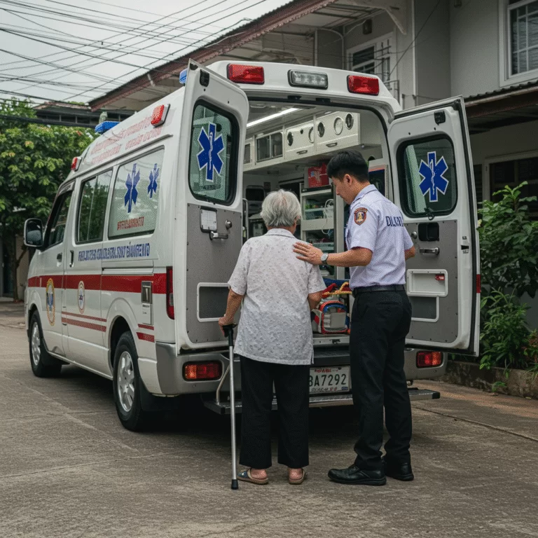 บริการรถพยาบาล เพื่อความปลอดภัยในบ้านผู้สูงอายุและผู้ป่วย